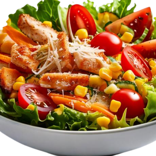 Salat Hot-Chicken Strips