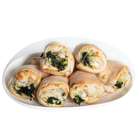 Pizzabrötchen Spinaci vegan
